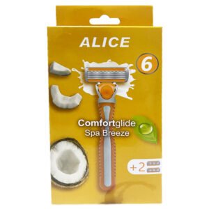 alice-cofortglide-spa-breeze-2-blades-as-02 ماكينة حلاقة اليس *٦شفرة *٢+موس علبة اصفر
